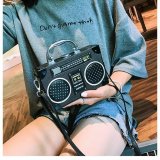 Radio bag box single shoulder messenger bag creative personality funny portable women's bag