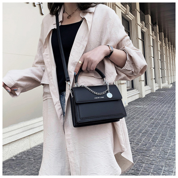 Small fresh handbag fashionable western-style flip bag simple casual texture messenger bag