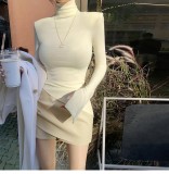 Temperament casual leather pants