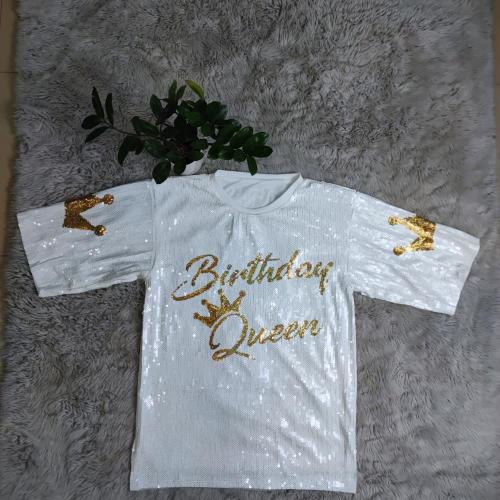 Fashion temperament casual sequin women's half-length dress