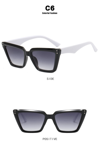 Small frame rice nail cat's eye sunglasses fashion personality sunglasses concave sunglasses