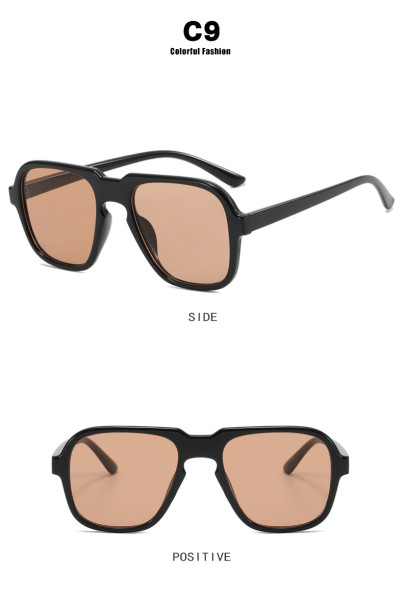 Pilot sunglasses, sunglasses, anti-ultraviolet street photo, polygon sunglasses tide