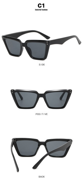 Small frame rice nail cat's eye sunglasses fashion personality sunglasses concave sunglasses