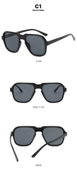 Pilot sunglasses, sunglasses, anti-ultraviolet street photo, polygon sunglasses tide