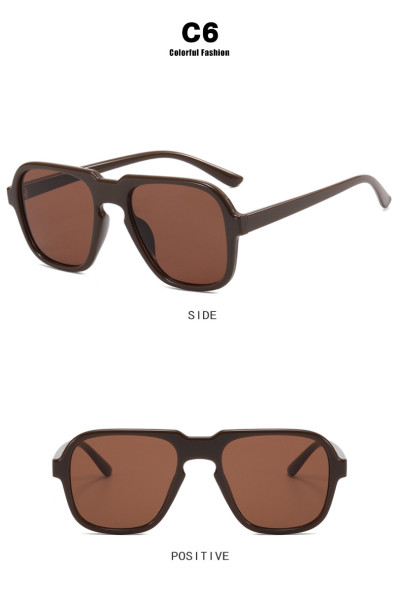 Pilot sunglasses, sunglasses, anti-ultraviolet street photo, polygon sunglasses tide