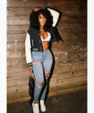 Fashion standneck bomber jacket