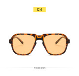 Fashion aviator sunglasses retro large frame driving sunglasses men's and women's casual beach holiday glasses
