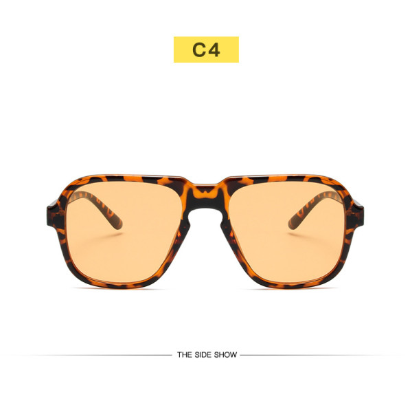 Fashion aviator sunglasses retro large frame driving sunglasses men's and women's casual beach holiday glasses