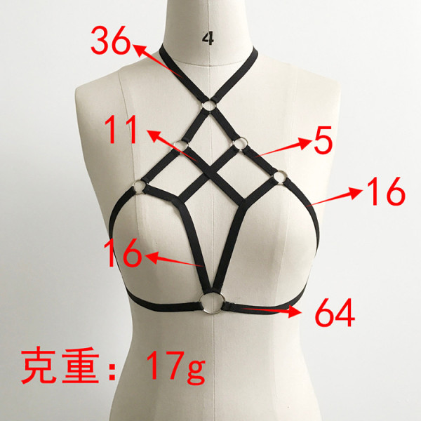 Sexy sexy lingerie three-point strapping neck bra