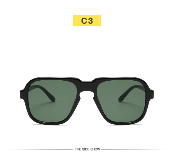 Fashion aviator sunglasses retro large frame driving sunglasses men's and women's casual beach holiday glasses