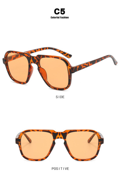 Pilot sunglasses, sunglasses, anti-ultraviolet street photo, polygon sunglasses tide