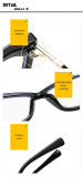 Small frame cat's eye lens frame flat mirror with diamond anti-blue light retro glasses frame