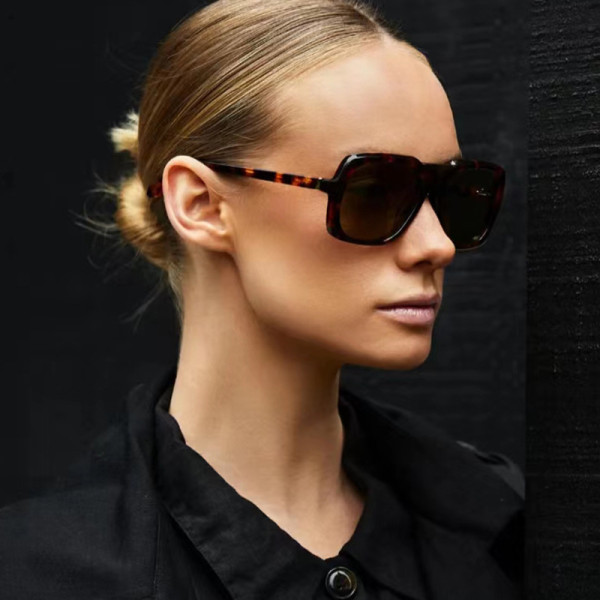 Pilot sunglasses, sunglasses, anti-ultraviolet street photo, polygon sunglasses tide