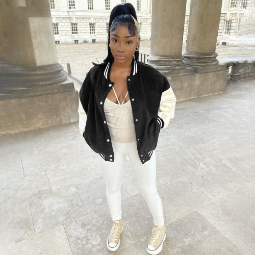 Fashion standneck bomber jacket