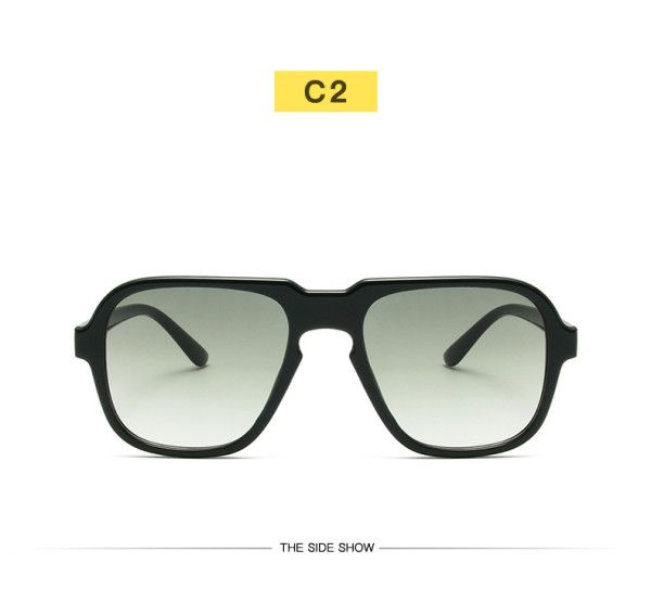 Fashion aviator sunglasses retro large frame driving sunglasses men's and women's casual beach holiday glasses