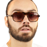 Pilot sunglasses, sunglasses, anti-ultraviolet street photo, polygon sunglasses tide