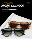 Round double-beam sunglasses Fashion rice nail small frame glasses Women tide water silver film lenses Sunvisor sunglasses