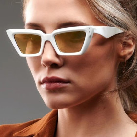 Small frame rice nail cat's eye sunglasses fashion personality sunglasses concave sunglasses