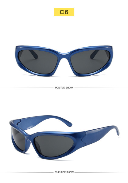 Fashion futuristic sports sunglasses goggles fashion sunglasses men and women fashion party glasses