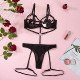 Bow tie hollow female sexy underwear