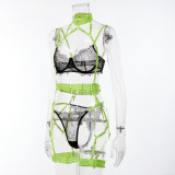 Multi-color matching neck hanging suit