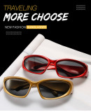 Fashion futuristic sports sunglasses goggles fashion sunglasses men and women fashion party glasses