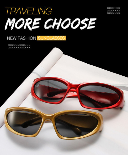 Fashion futuristic sports sunglasses goggles fashion sunglasses men and women fashion party glasses