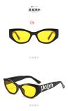 Letter sunglasses fashion colorful hip-hop punk sunglasses retro small frame glasses