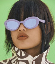 Retro oval sunglasses Fashion simple small frame sunglasses Fashion street photo net red glasses