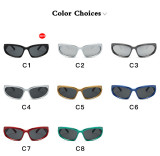 Fashion futuristic sports sunglasses goggles fashion sunglasses men and women fashion party glasses