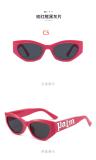 Letter sunglasses fashion colorful hip-hop punk sunglasses retro small frame glasses
