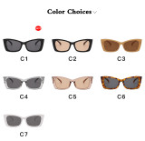 Fashion butterfly frame women's sunglasses simple personality hollow out leg glasses men's retro sunshade sunglasses