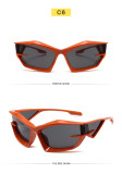 Avant-garde special-shaped sunglasses futuristic network red glasses trend colorful street hip-hop sunglasses