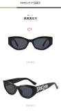 Letter sunglasses fashion colorful hip-hop punk sunglasses retro small frame glasses