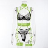 Multi-color matching neck hanging suit