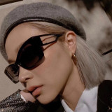 Fashion butterfly frame women's sunglasses simple personality hollow out leg glasses men's retro sunshade sunglasses