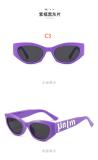 Letter sunglasses fashion colorful hip-hop punk sunglasses retro small frame glasses