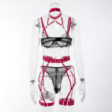 Multi-color matching neck hanging suit