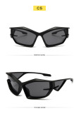 Avant-garde special-shaped sunglasses futuristic network red glasses trend colorful street hip-hop sunglasses