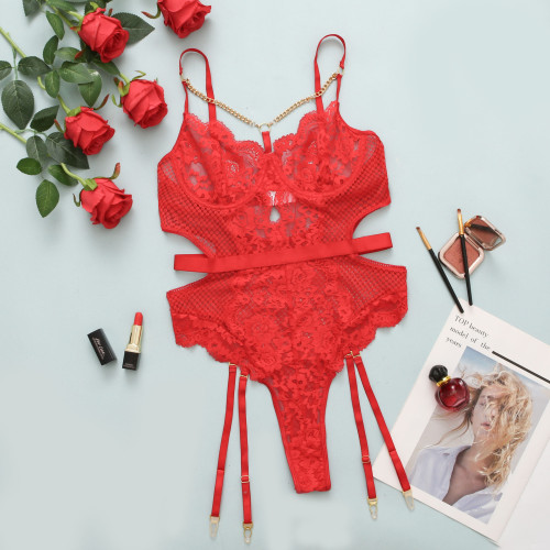 Nightclub Motorcycle Spicy Girl Sexy Underwear Leak Cut-out Funny Set