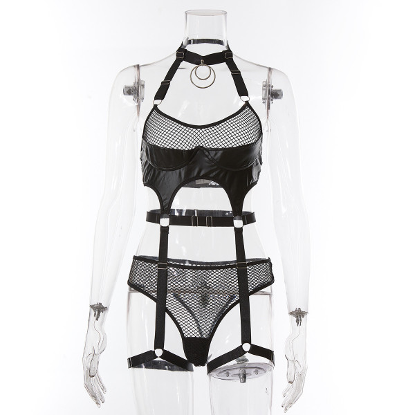 Locomotive heavy craft nightclub hot girls sexy mesh splicing fun suit