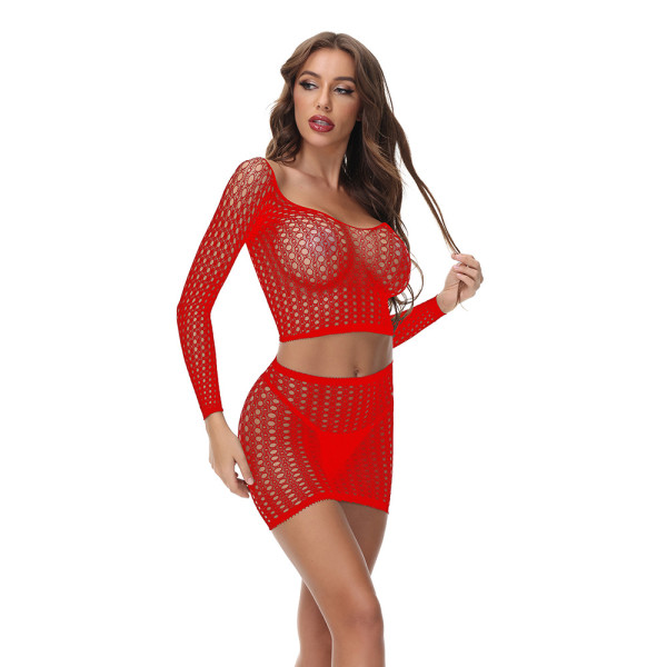 Funny stockings, net clothes, one-piece buttock skirt, sexy underwear
