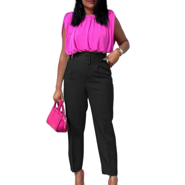 Fashion Slim High Waist Casual Feet Suit Pants
