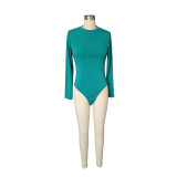 Women's suit fringed lace jumpsuit two-piece solid color sports
