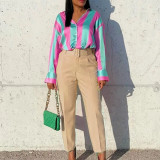 Fashion Slim High Waist Casual Feet Suit Pants