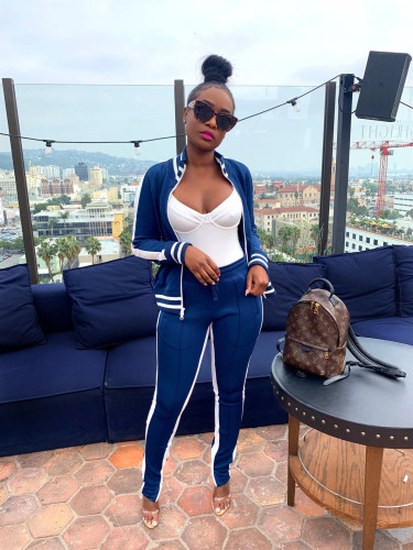 Cardigan sports casual suit