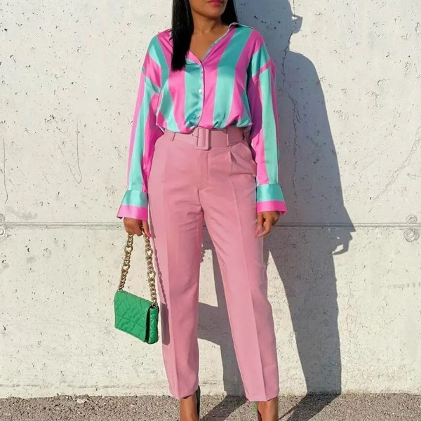Fashion Slim High Waist Casual Feet Suit Pants