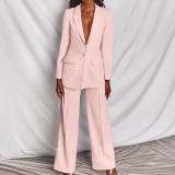 Women's fashion temperament casual long-sleeved trousers suit