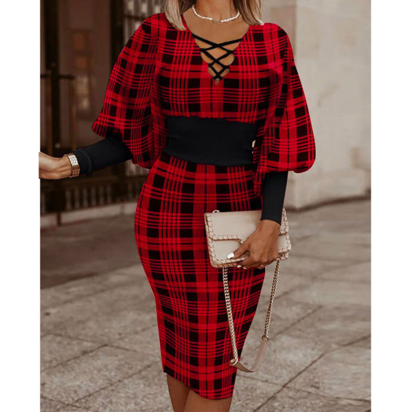 Sexy slim print dress