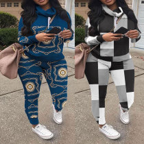 Sexy casual fashion large print sweater suit Sexy casual fashion large print sweater suit